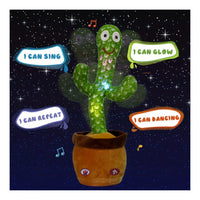Rechargeable Talking & Dancing Cactus Toy – Musical Educational Toy for Babies & Toddlers (Repeats, Sings & Speaks) – Perfect for Boys & Girls (0-3 Years)