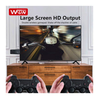 M8 Retro Game Console – 20,000+ Preloaded Classic Games, HDMI Output, Plug & Play with 2 Wireless Controllers