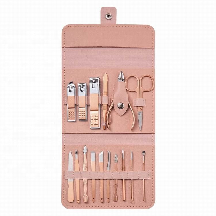 Professional Manicure & Pedicure Kit – 18-in-1 Care Grooming Set with Stainless Steel Tools for Home & Travel"