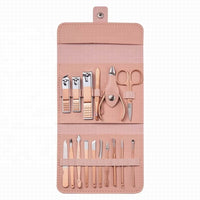 Professional Manicure & Pedicure Kit – 18-in-1 Care Grooming Set with Stainless Steel Tools for Home & Travel