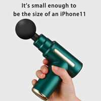 Mini Muscle Massage Gun – Professional Portable Massager with 6 Speeds, 4 Heads, Low Noise & Type-C Charging