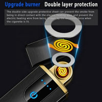 Rechargeable, Touch Sensor, Windproof Electric Plasma Arc Lighter