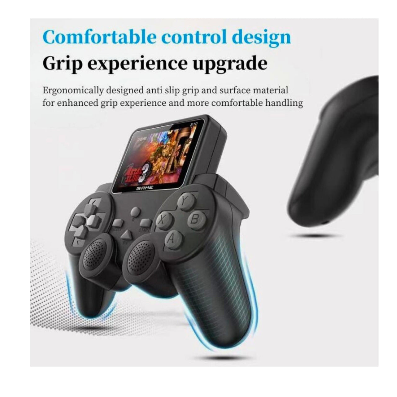 S10 Wireless Gamepad Controller with Built-in HD Color Display – Ergonomic Design for Smooth Gaming"