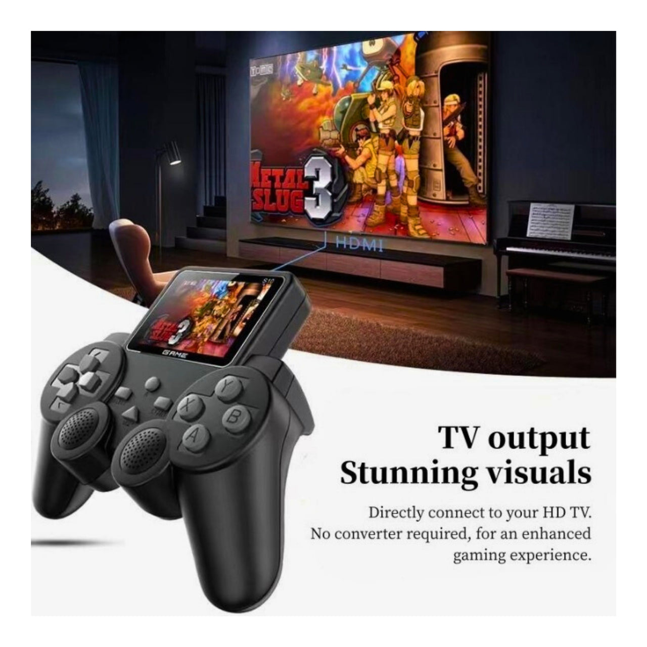 S10 Wireless Gamepad Controller with Built-in HD Color Display – Ergonomic Design for Smooth Gaming"