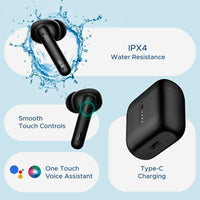 boAt Airdopes 141/148 True Wireless Bluetooth Earbuds with ENx Tech, Low Latency, 42Hrs Playtime, Fast Charge, IWP, IPX4 & Mic