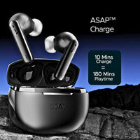 boAt Airdopes 170 TWS Earbuds – 50H Playtime, Quad Mics ENx Tech, 13mm Drivers, Low Latency, ASAP Charge, IPX4, Touch Controls