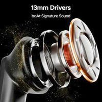 boAt Airdopes 200 Plus TWS Earbuds – 100H Playtime, Quad Mics w/ ENx, 13mm Drivers, Beast Mode 50ms, ASAP Charge