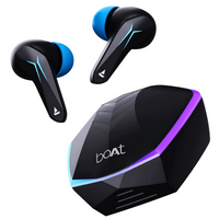 boAt Immortal 121 TWS Gaming Earbuds with Beast Mode (40ms Low Latency), 40Hrs Playtime, Blazing LEDs, Quad Mics with ENx, ASAP Charge & Signature Sound