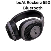 boAt Rockerz 550 Bluetooth Over-Ear Headphones with Mic – 20H Playback, 50mm Drivers, Soft Cushions & Noise Isolation