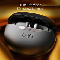 boAt Airdopes 141 ANC TWS Earbuds with 32dB Noise Cancellation, 50ms Low Latency, 42Hrs Playtime, Quad Mics with ENx, Fast Charge, IPX5 & Bluetooth v5.3