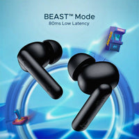 boAt Airdopes 141 Bluetooth TWS Earbuds – 42H Playtime, ENx Tech, Low Latency, Fast Charge, IPX4, Mic
