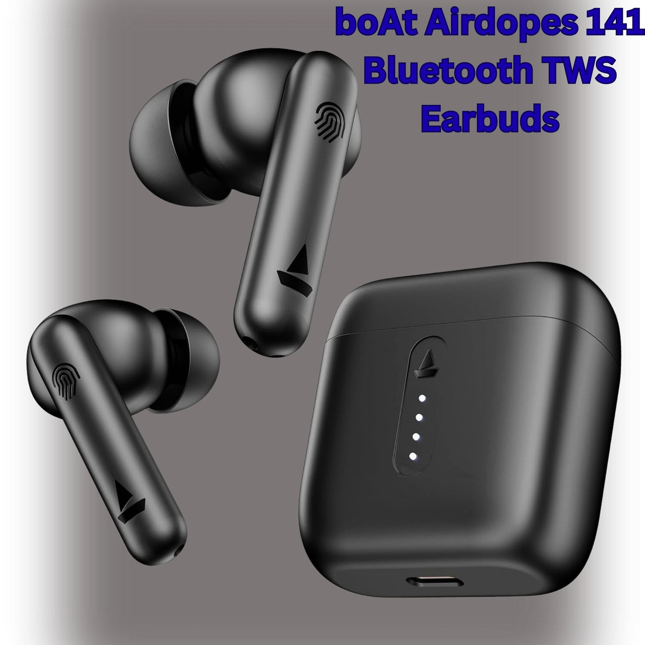boAt Airdopes 141 Bluetooth TWS Earbuds – 42H Playtime, ENx Tech, Low Latency, Fast Charge, IPX4, Mic