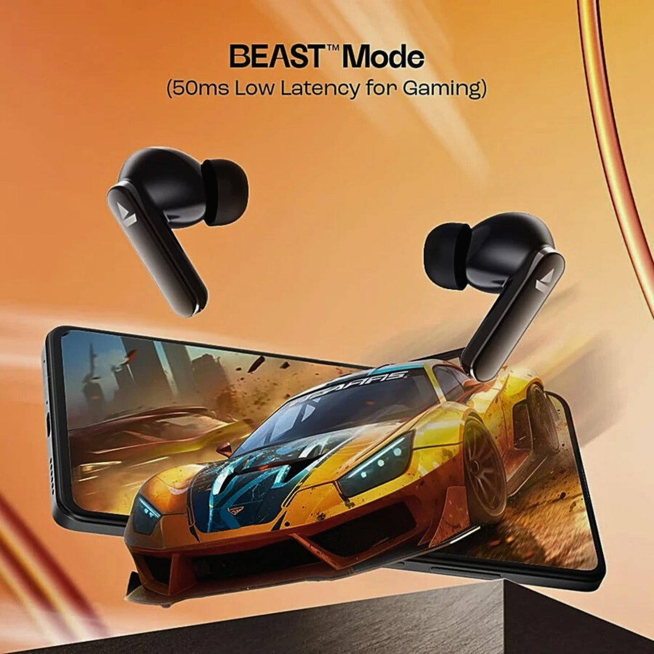 boAt Airdopes 301 TWS Earbuds | 75Hrs Playtime, Quad Mics ENx, Beast Mode 50ms, 10mm Drivers, ASAP Charge, BT v5.3, IPX5