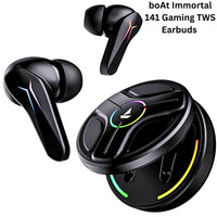 boAt Immortal 141 Gaming TWS Earbuds with RGB Lights, 40Hrs Playtime, ENx Tech Mics, Low Latency Mode, Fast Charge & Bluetooth v5.3