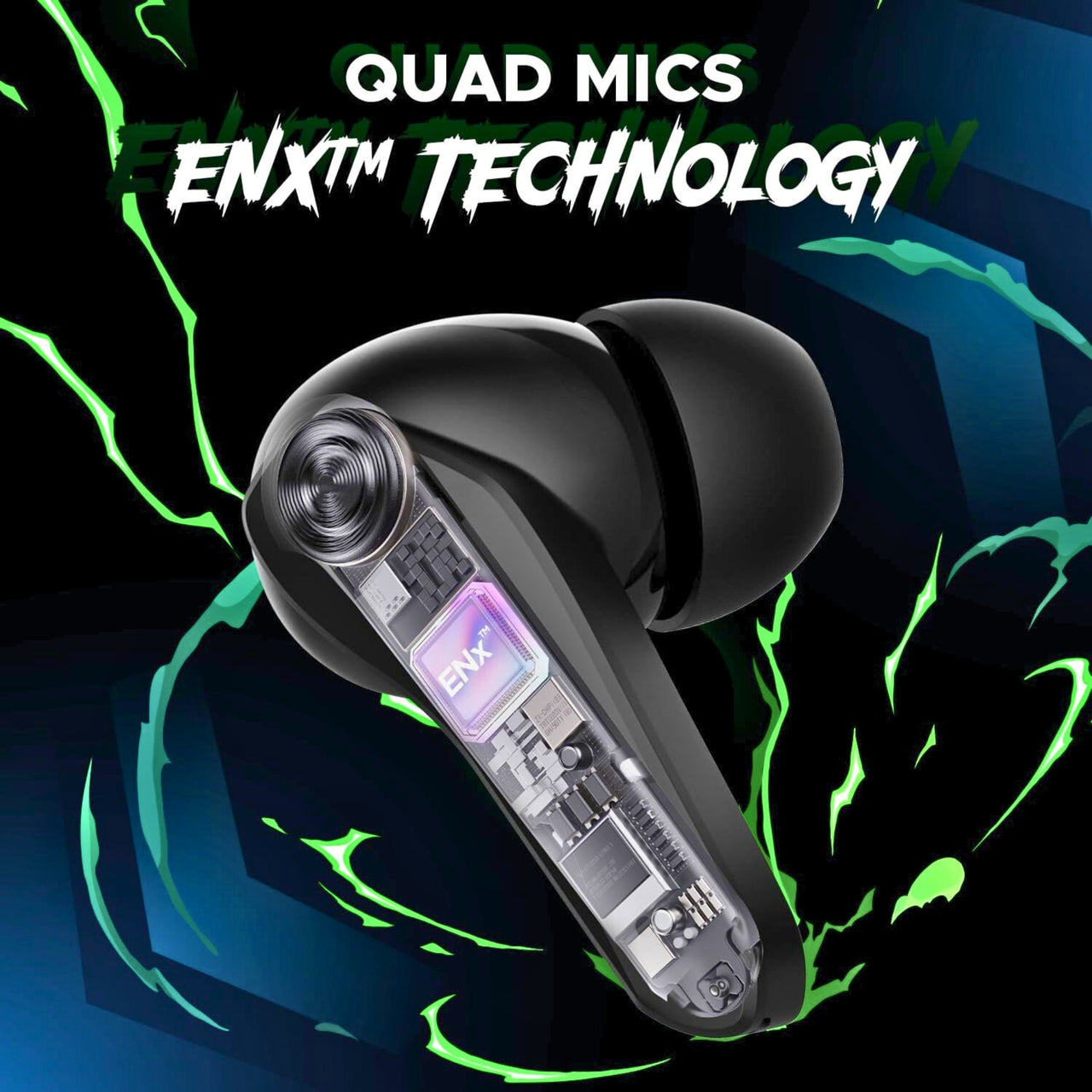boAt Immortal 141 Gaming TWS Earbuds with RGB Lights, 40Hrs Playtime, ENx Tech Mics, Low Latency Mode, Fast Charge & Bluetooth v5.3