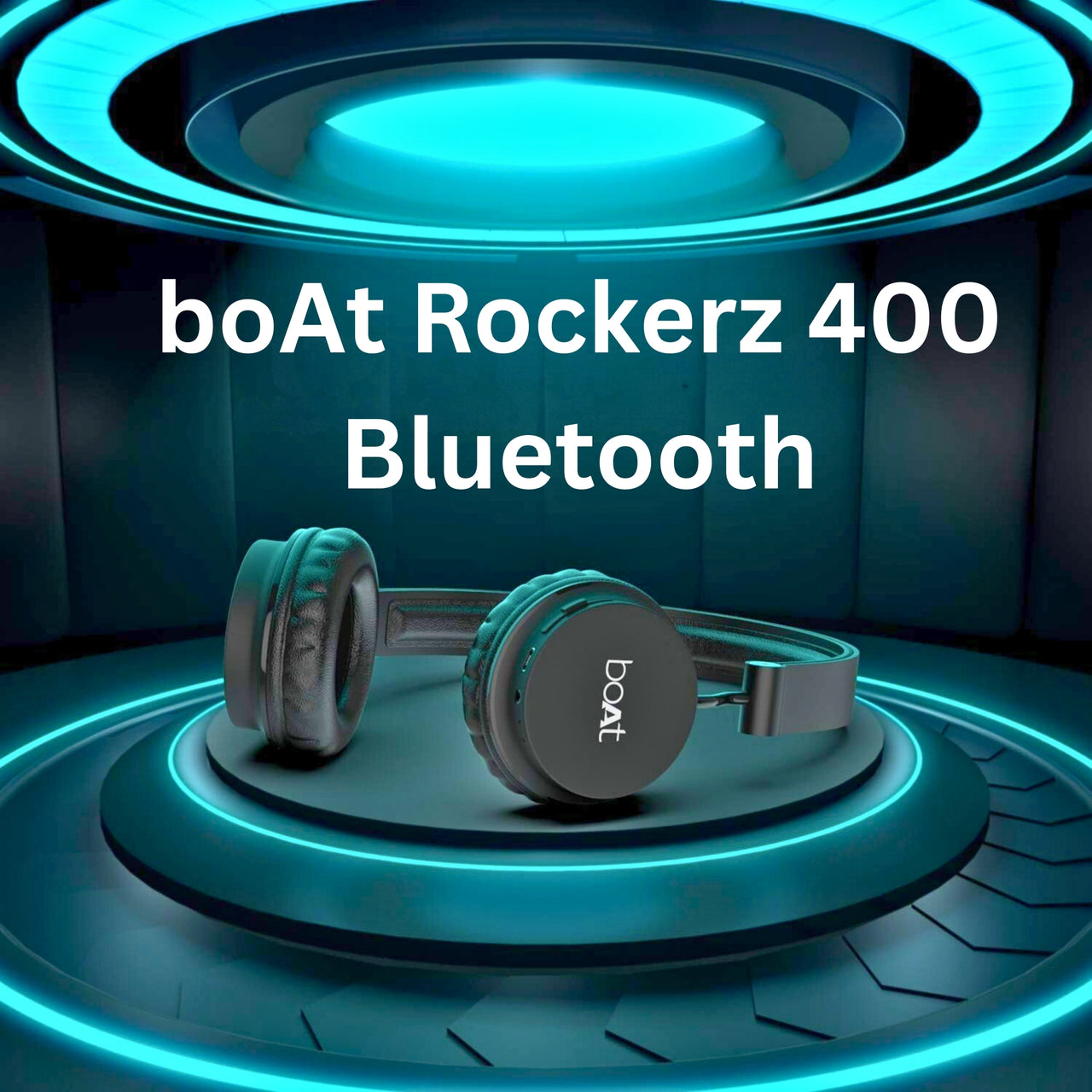 boAt Rockerz 400 Bluetooth On-Ear Headphones with Mic – 8H Playback, Powerful Sound & Soft Padded Ear Cushions