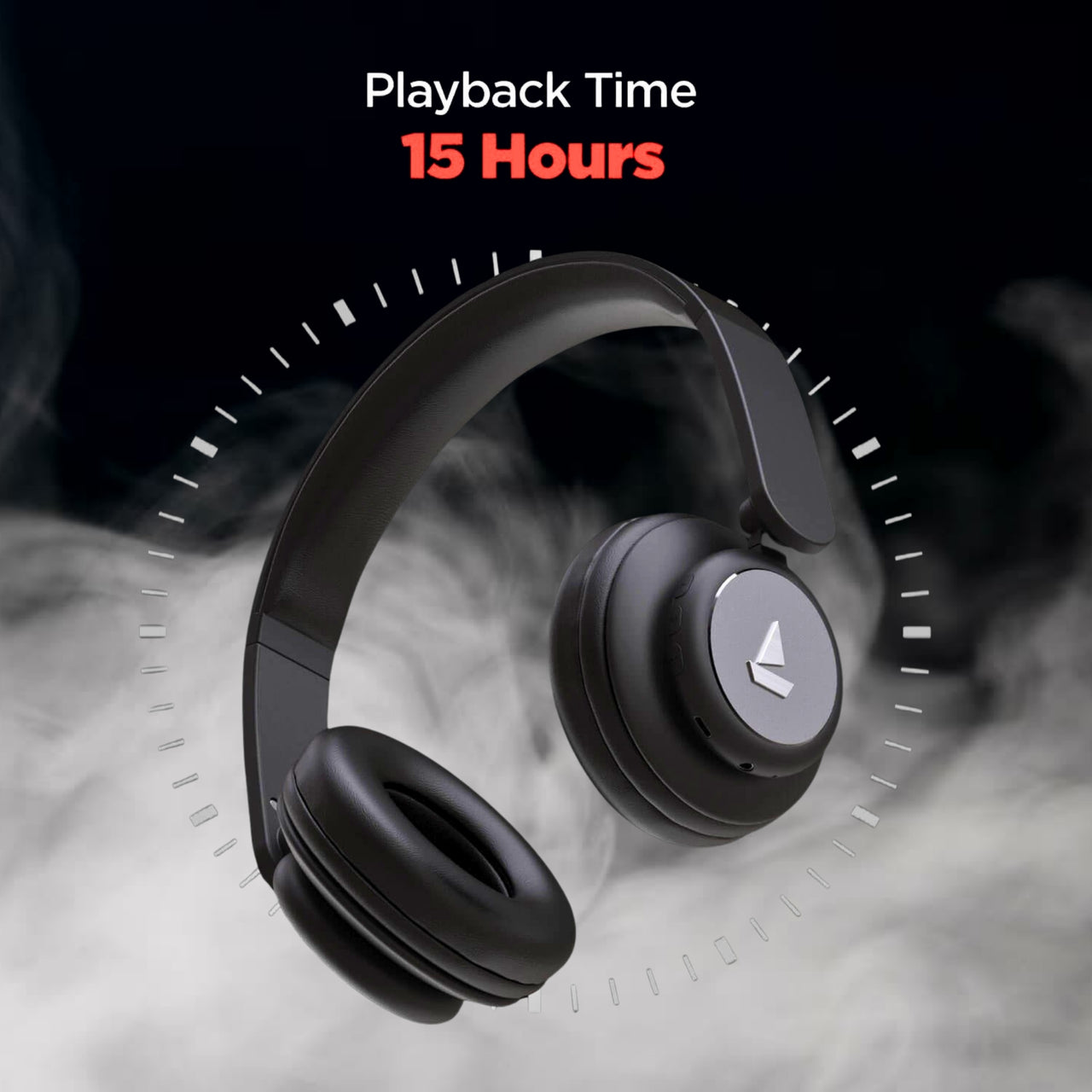 boAt Rockerz 450 Bluetooth On-Ear Headphones – 15H Playtime, 40mm Drivers, Dual Modes, Soft Cushions & Mic