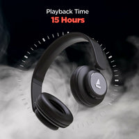 boAt Rockerz 450 Bluetooth On-Ear Headphones – 15H Playtime, 40mm Drivers, Dual Modes, Soft Cushions & Mic