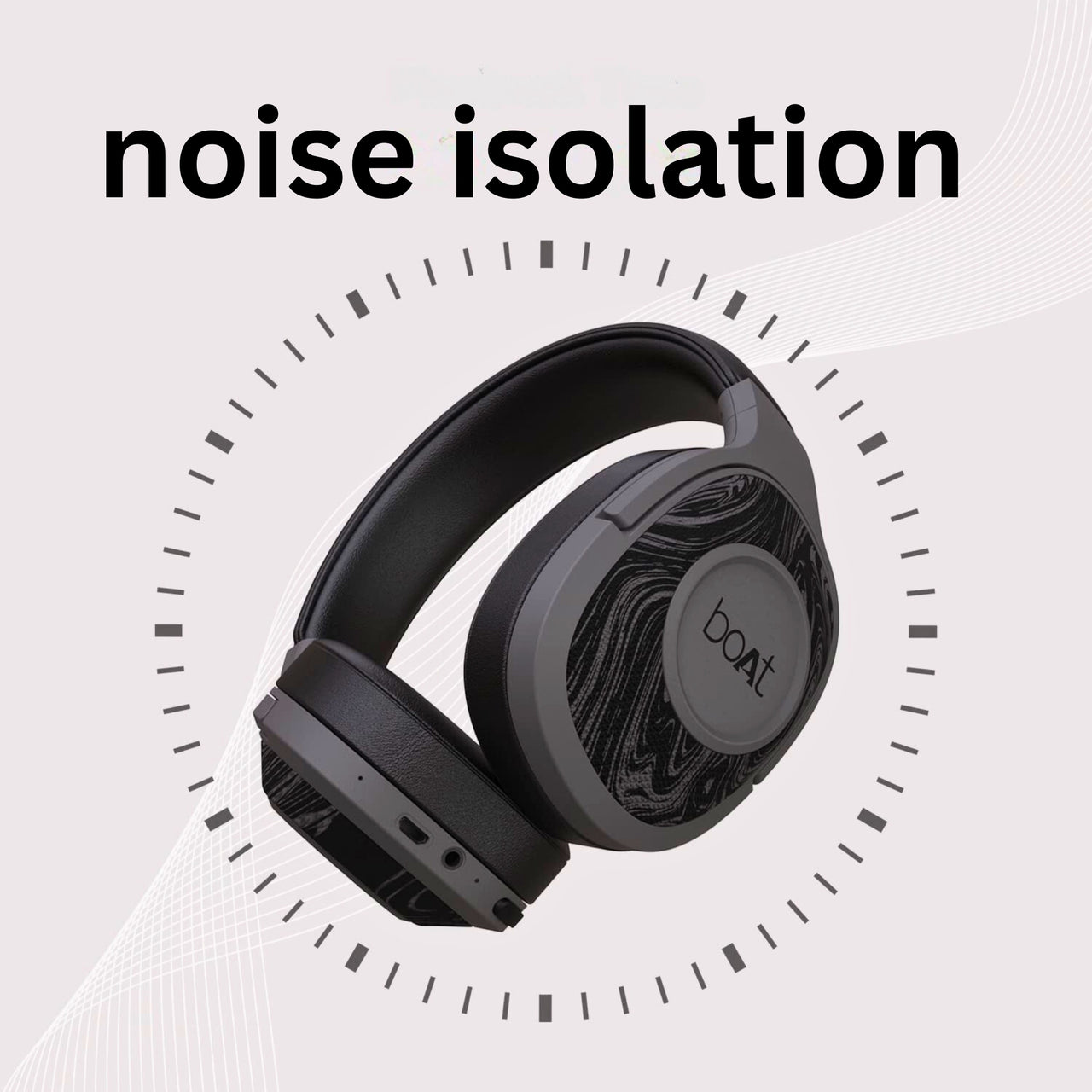 boAt Rockerz 550 Bluetooth Over-Ear Headphones with Mic – 20H Playback, 50mm Drivers, Soft Cushions & Noise Isolation