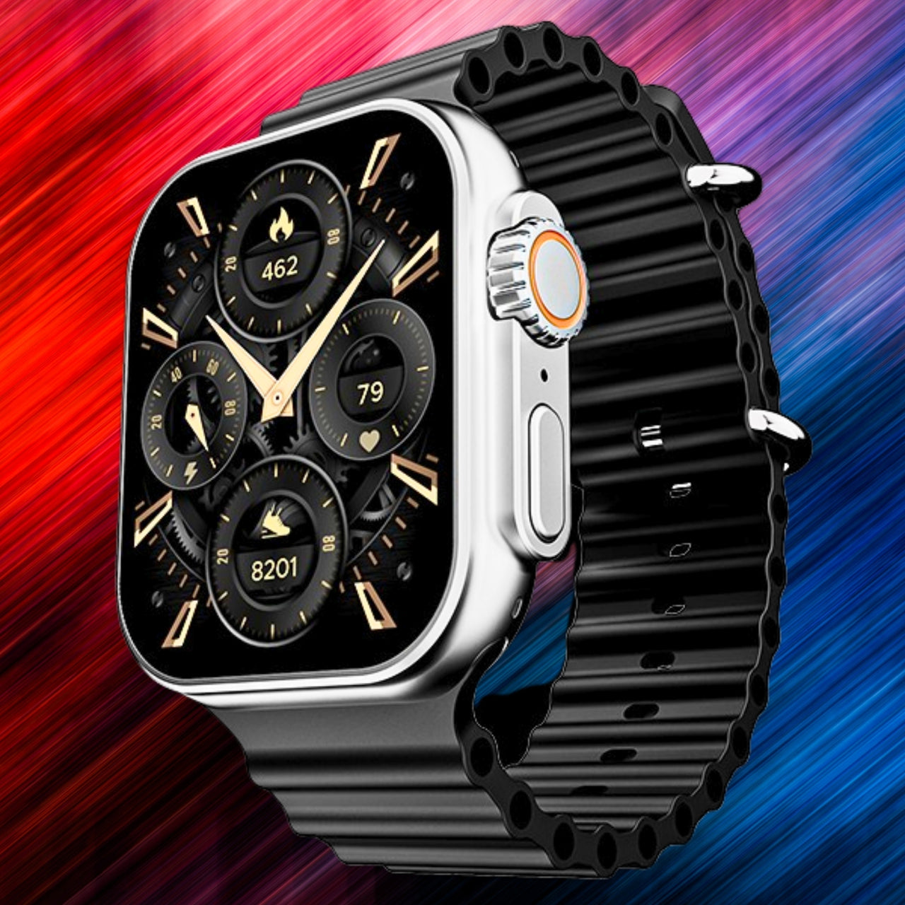 boAt Wave Genesis Pro Smartwatch with 1.96" AMOLED Display, Bluetooth Calling, Functional Crown & boAt Coins – Free Size