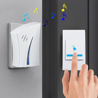 Wireless Doorbell, LED Indicator, Waterproof, Easy Install, Home Use